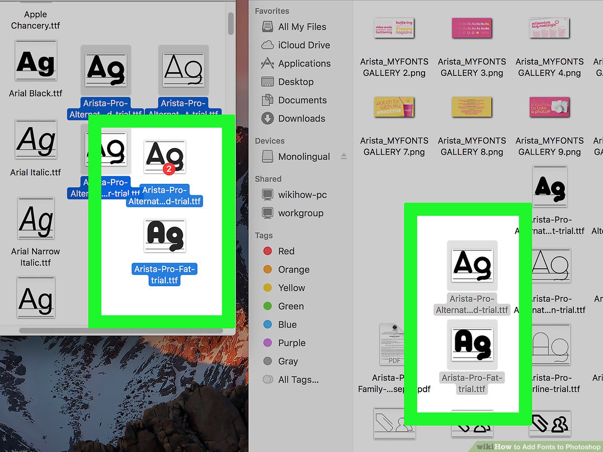 How To Download Fonts To Photoshop Mac